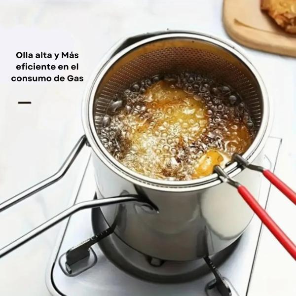 Olla Freidora De Acero Inoxidable